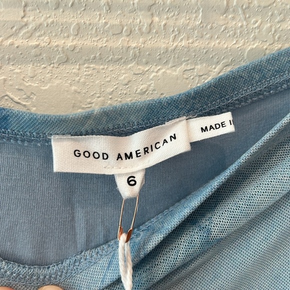 Good American Strapless Patchwork Denim Dress - Picture 3 of 8